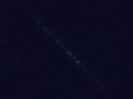 Днепряне делятся фотографиями "спутникового поезда" Илона Маска