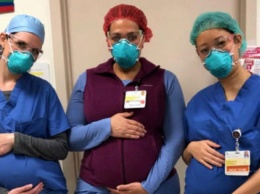 Три врача одновременно забеременели и продолжили борьбу с коронавирусом