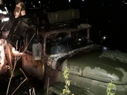 В военном грузовике во Львовской области сгорел мужчина