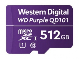 Карты памяти WD Purple QD101 рассчитаны на круглосуточную работу