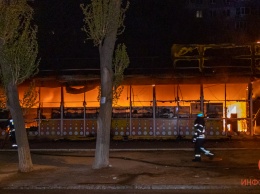 В Днепре в переулке Крушельницкой сгорел магазин