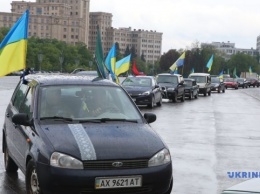 В Харькове на День победы над нацизмом провели четыре автопробега