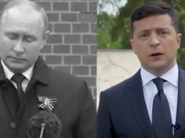 Ихтамнетовец и чума из бункера: сравнение выступлений Зеленского и Путина на 9 мая взорвало сеть. Видео