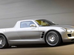 Каким бы мог стать обновленный Mercedes SLS AMG в кузове... пикап?