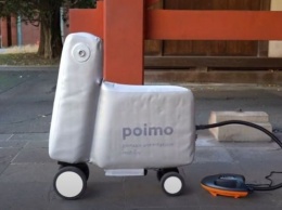 Японцы придумали надувной электронный скутер, который помещается в рюкзак