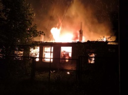 В Криворожском районе дотла сгорел жилой дом
