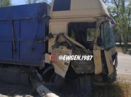 Водитель грузовика, влетевший в Мелитополе в столб, заплатит штраф