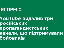 YouTube удалил три российских пропагандистских канала, которые поддерживали боевиков