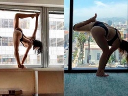 Блогерша рассмешила своих поклонников сложной для нее гимнастикой