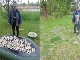 В Кривом Роге на берегу реки Саксагань задержали браконьера