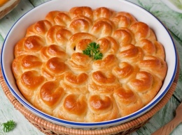 Рецепт дня: мясной пирог «Хризантема»