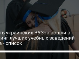 Шесть украинских ВУЗов вошли в рейтинг лучших учебных заведений мира - список