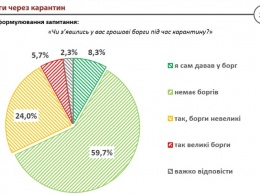 Во время карантина 30% украинцев влезли в долги