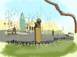 У памятника Утесову на Дерибасовской установят "поющий граммофон", который будет взаимодействовать со смартфонами прохожих