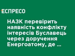 НАПК проверит наличие конфликта интересов Буславец в связи с поручением Энергоатому, где работает ее сын