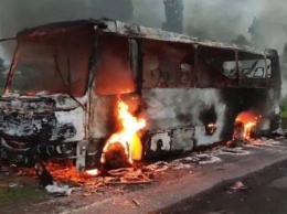 В момент возгорания автобуса "Павлоград-Першотравенск" в салоне находилось 8 пассажиров