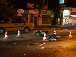 ДТП с пострадавшим: в Днепре таксист влетел в мотоцикл