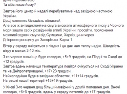 В среду в Украине будет дождливо и холодно, потеплеет только к концу недели - синоптик