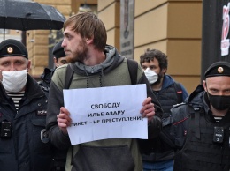 Задержанного на пикете в Москве обязали изолироваться в ОВД