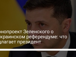 Законопроект Зеленского о всеукраинском референдуме: что предлагает президент