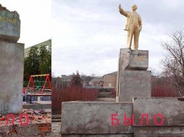 В Одесской области демонтировали и отправили в подсобку один из последних памятников Ленину