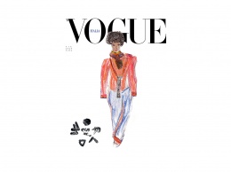 Карикатуры вместо моделей: Vogue Italia разместил на обложке детские рисунки