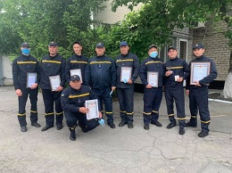 Наградами за мужество, при тушении пожара в Чернобыле, отмечены 9 спасателей Павлограда