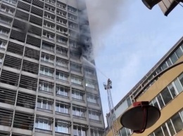 Из-за пожара в центре Киева образовались пробки