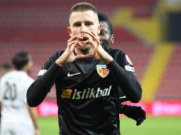Украинец Кравец забил пятый гол в нынешнем сезоне чемпионата Турции
