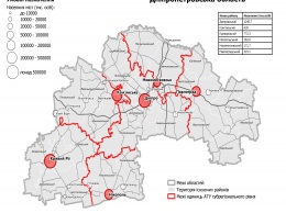 Из 22 районов на Днепропетровщине оставят только шесть