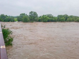 В Львовской области вышла из берегов река, затоплено село