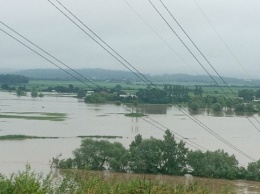 Река Лимница затопила три села на Прикарпатье