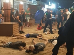 В сети показали как полицейские усмиряли участников драки в ночном клубе в Кирилловке (видео)