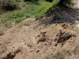В поселке Геологов захоронили отходы животного происхождения