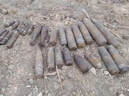 В поле возле села нашли два десятка боеприпасов