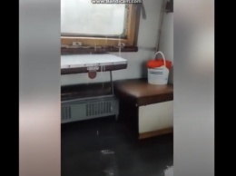 "Укрзализныця" попала в громкий скандал из-за дырявой крыши в вагоне (видео)
