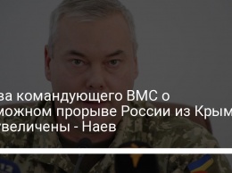 Слова командующего ВМС о возможном прорыве России из Крыма преувеличены - Наев