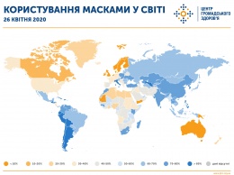 Опубликована карта стран, где медицинские маски наиболее популярны во время пандемии
