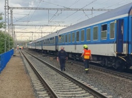 В Праге столкнулись два поезда