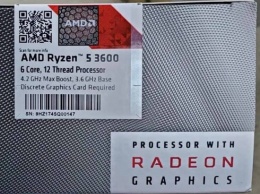 Покупатели процессоров Ryzen 5 3600 столкнулись с багом упаковки