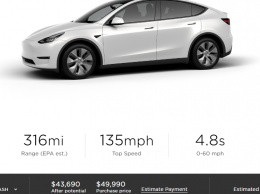 Tesla заметно снизила стоимость электрического кроссовера Model Y