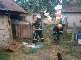 В Никопольском районе ликвидировали пожар на территории частного дома
