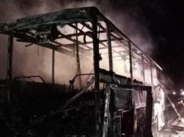 В России сгорел автобус с десятками украинцев (ФОТО)