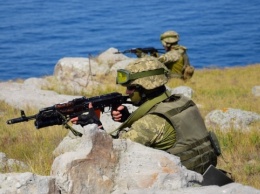 Пограничники и моряки провели военные учения в Черном море