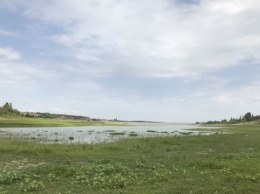 В Крыму пересохла часть Белогорского водохранилища