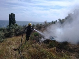 В Нижних Торгаях пожарные потушили сеновал: огнем уничтожено 2 т сена и 250 кг соломы