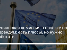 Венецианская комиссия о проекте про референдум: есть плюсы, но нужно доработать