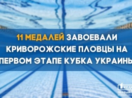 Пятеро пловцов из Кривого Рога завоевали 11 медалей на первом этапе Кубка Украины