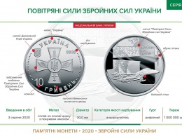 Нацбанк выпускает памятную монету в честь Воздушных сил ВСУ