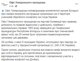 Украина просит Беларусь выдать ей 28 из 32 задержанных под Минском. Среди них 9 украинских граждан